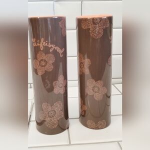 Life Is Good Home Pair Of 2 Medium Size Ceramic Flower Vase Tall Slender 8inH Co